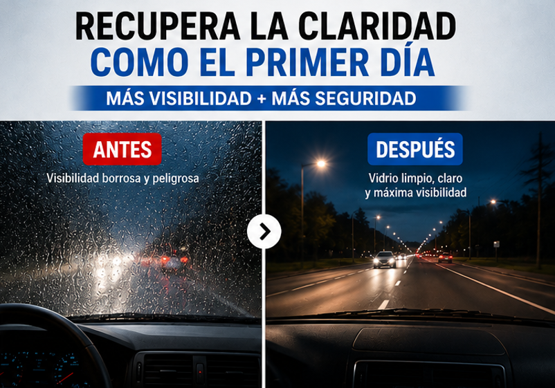 ClearDrive™ – Limpiador Profundo para Parabrisas y Vidrios