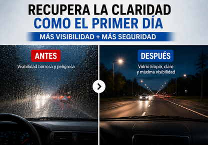 ClearDrive™ – Limpiador Profundo para Parabrisas y Vidrios