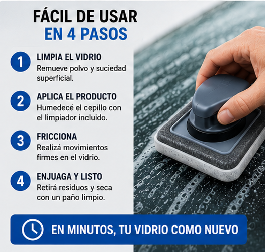ClearDrive™ – Limpiador Profundo para Parabrisas y Vidrios