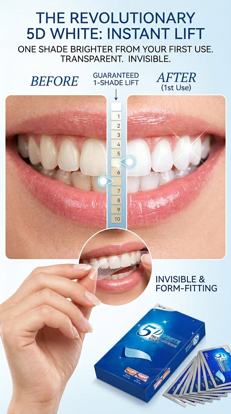 Tiras blanqueadoras dental! Sonrisa mas blanca desde el primer uso!