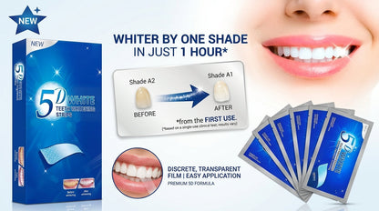 Tiras blanqueadoras dental! Sonrisa mas blanca desde el primer uso!